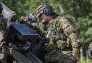 An Artillery Soldier from 33 Canadian Brigade Group participating on Exercise SUMMER GUNNER inspects a C3 105-mm Howitzer at 4th Canadian Division Support Base Petawawa, on August 24, 2022.